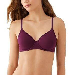 B.tempt'd by Wacoal Women's Cotton to a Tee Underwire Bra Purple Size 34DD 1025